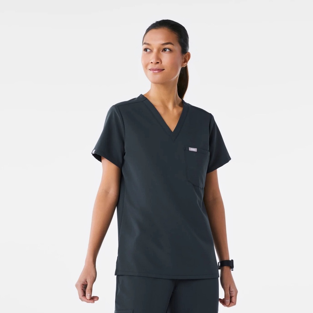 FIGS Dark Harbor Catarina-One-Pocket Scrub Top